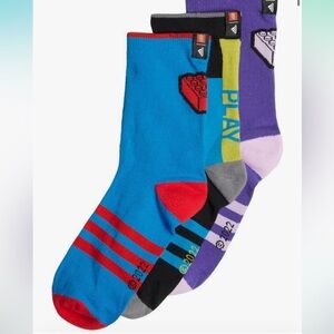 NWT Adidas Kids Lego Socks -set of 3